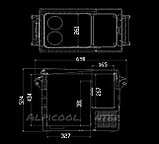 Компрессорный автохолодильник ALPICOOL CF-55 (55л), фото 3