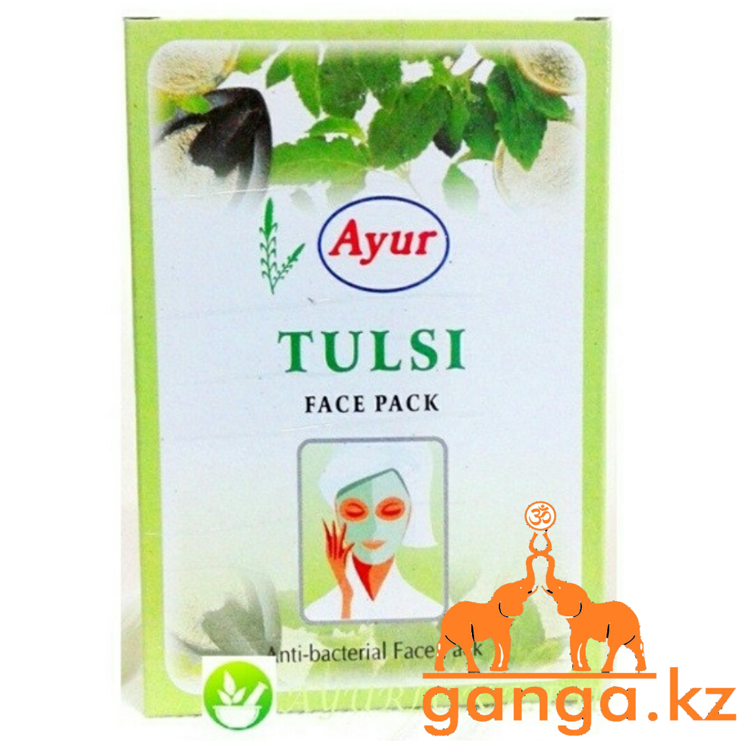 Натуральная маска для проблемной кожи лица Тулси ( Tulsi AYUR), 25 г.