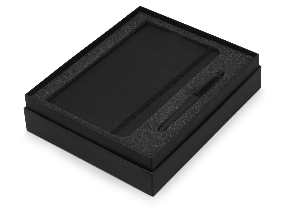 Подарочный набор Moleskine Indiana с блокнотом А5 Soft и ручкой, черный - фото 2 - id-p67400902