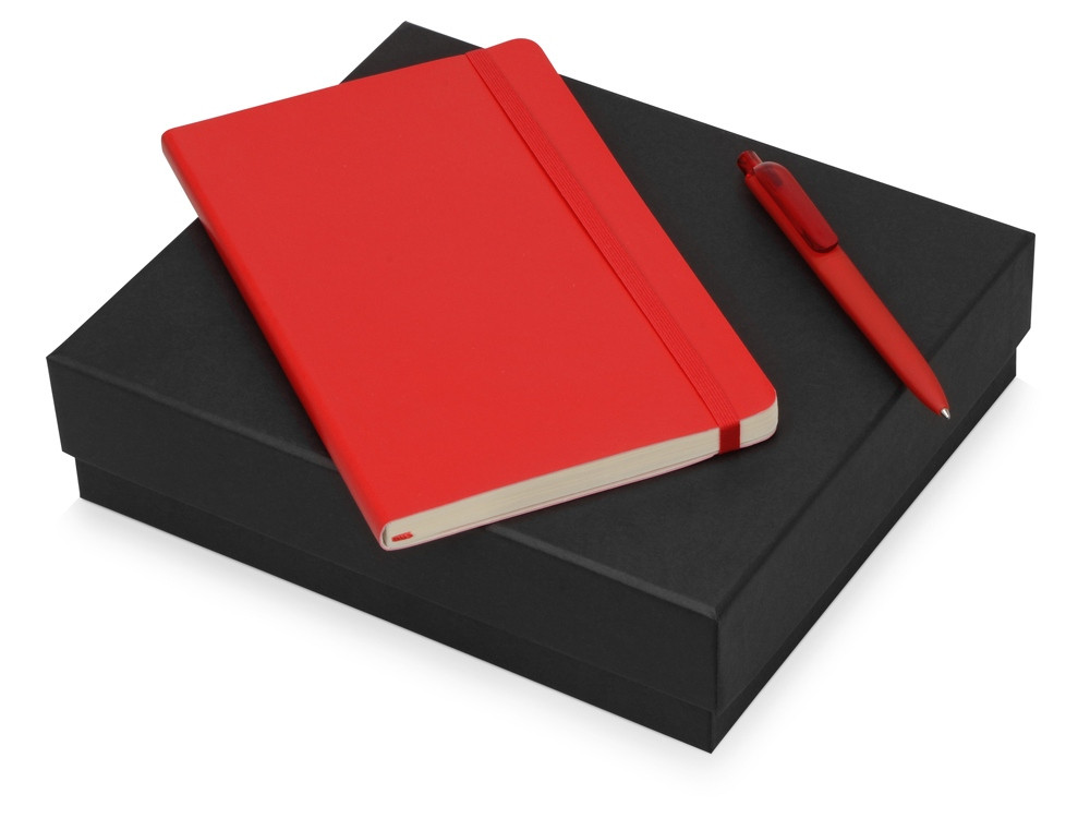 Подарочный набор Moleskine Indiana с блокнотом А5 Soft и ручкой, красный - фото 1 - id-p67400903