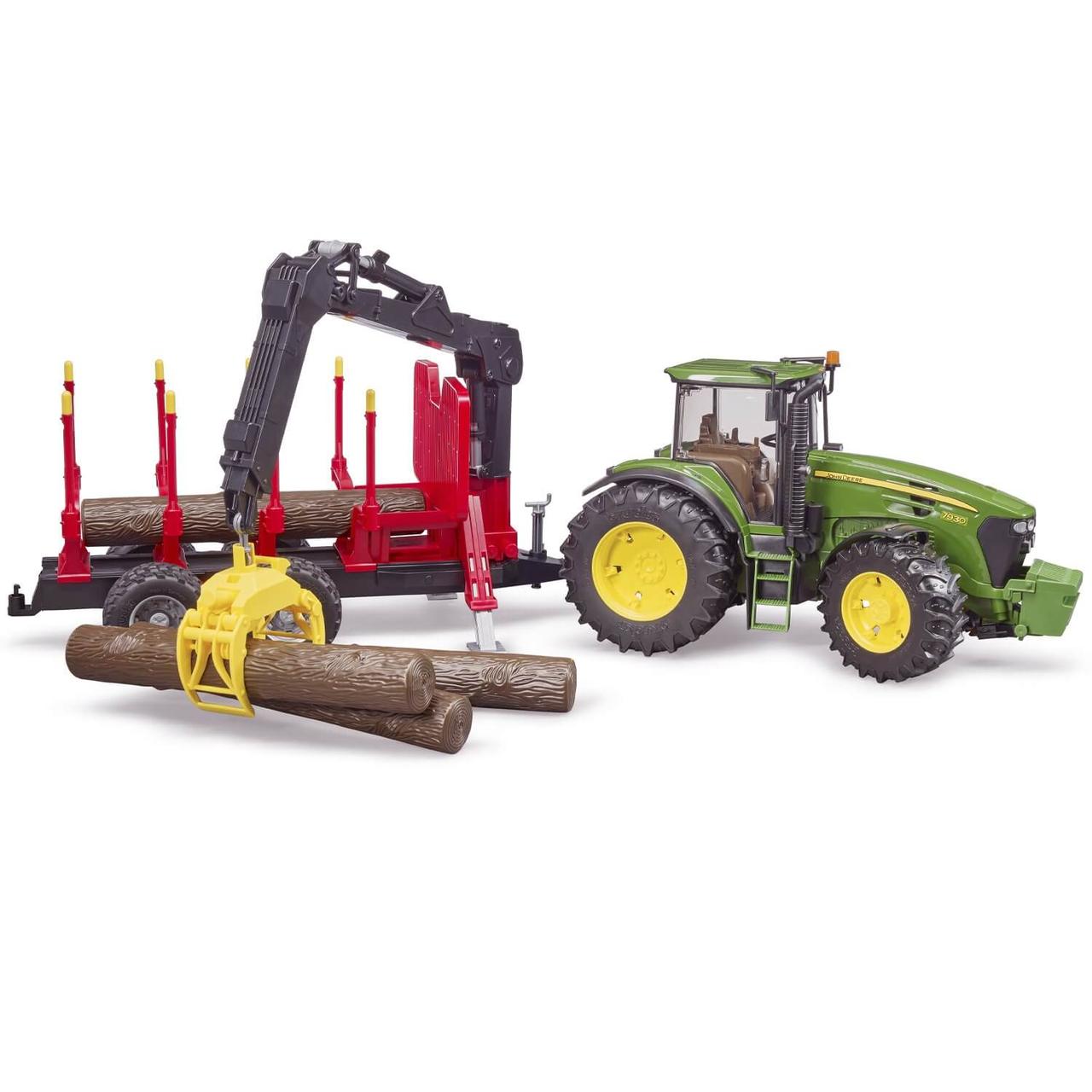 Трактор Bruder John Deere с мини погрузчиком
