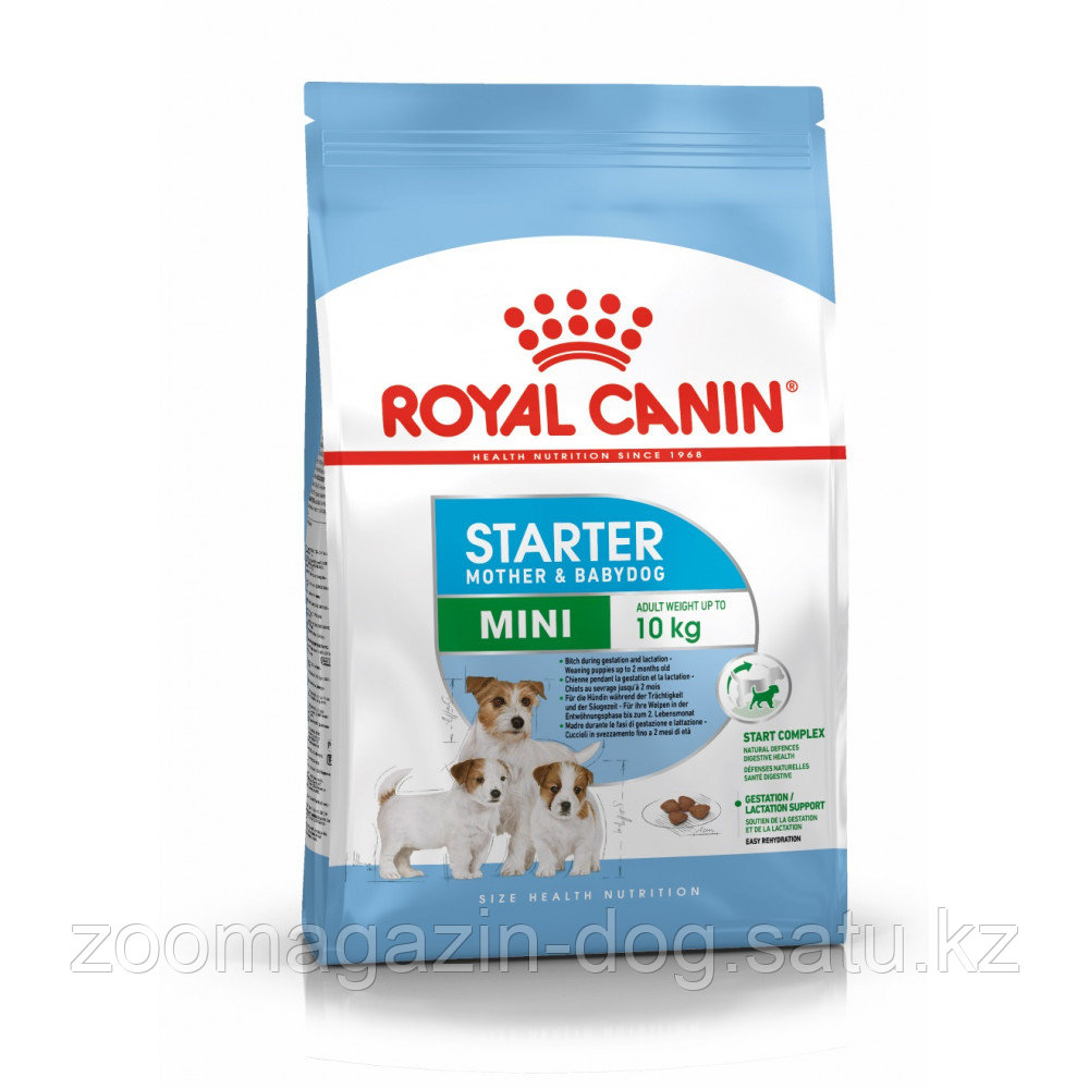 Royal Canin MINI STARTER M&B для щенков до 2-х месяц. и беременных,кормящих сук мелких пород, 4кг