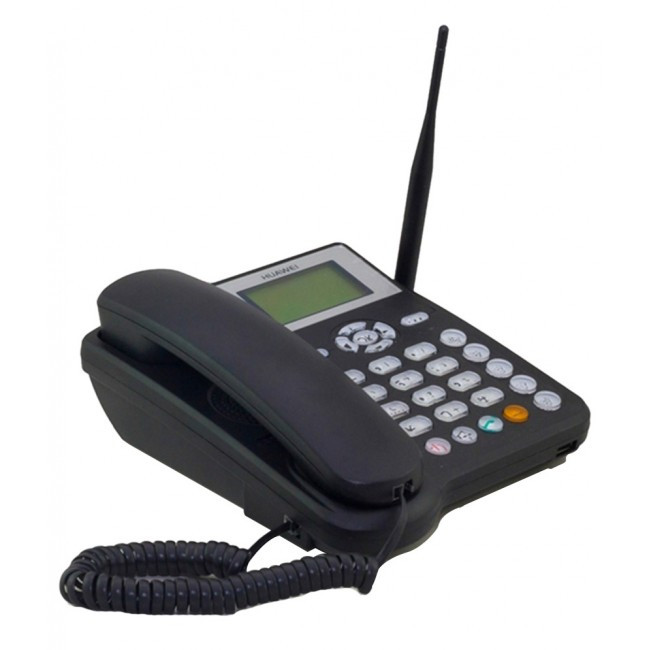 Телефон беспроводной стационарный GSM 900/1800, LCD дисплей, черный
