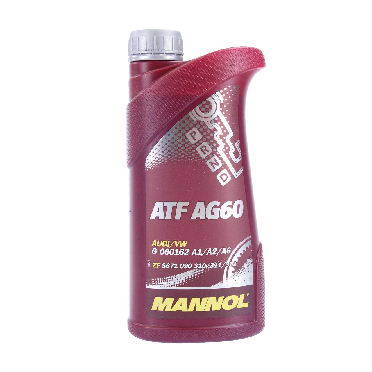 Трансмиссионное масло для АКПП MANNOL ATF AG60 для автомобилей Alpina, Aston Martin, Audi, BMW 1L