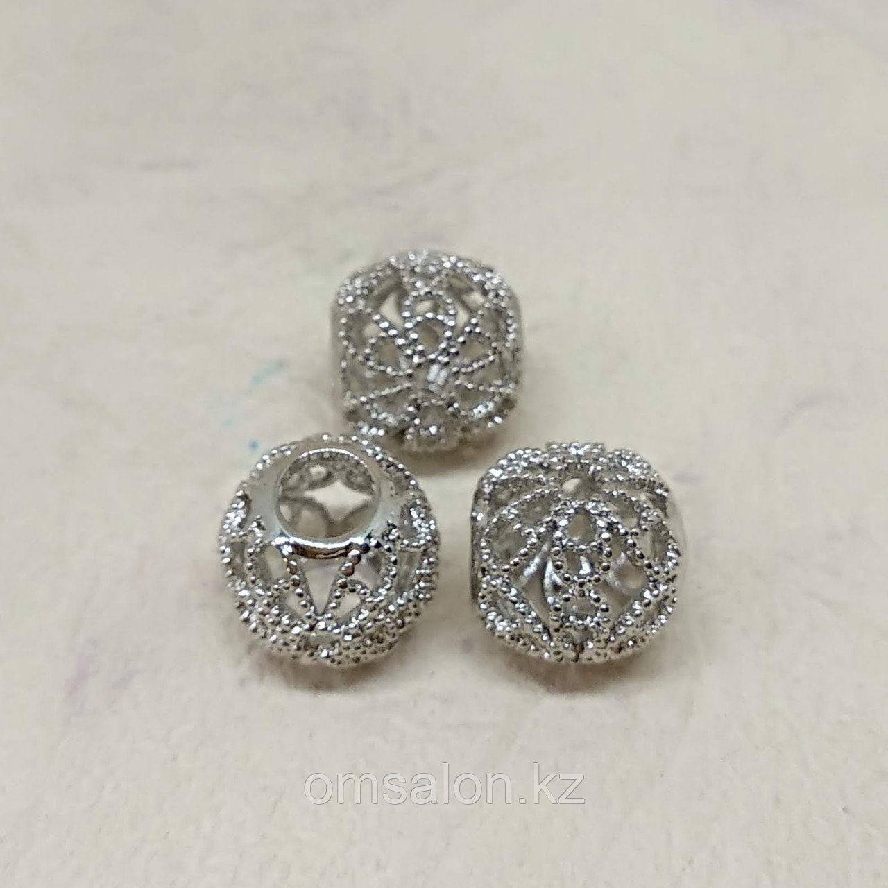 Бусина с фианитами, 10мм, фото 1