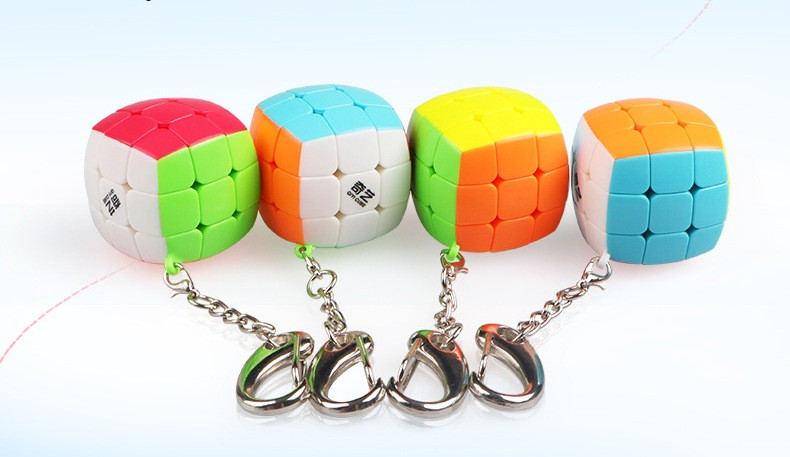 Кубик - брелок Qiyi Cube MoFangGe 3X3 Mini 30 mm. Kaspi RED. Рассрочка - фото 1 - id-p67435834