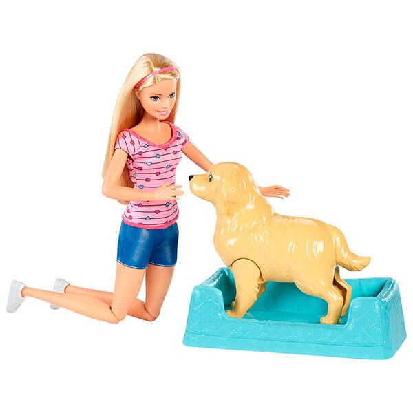 Mattel Barbie Барби Игровой набор "Кукла и собака с новорожденными щенками"