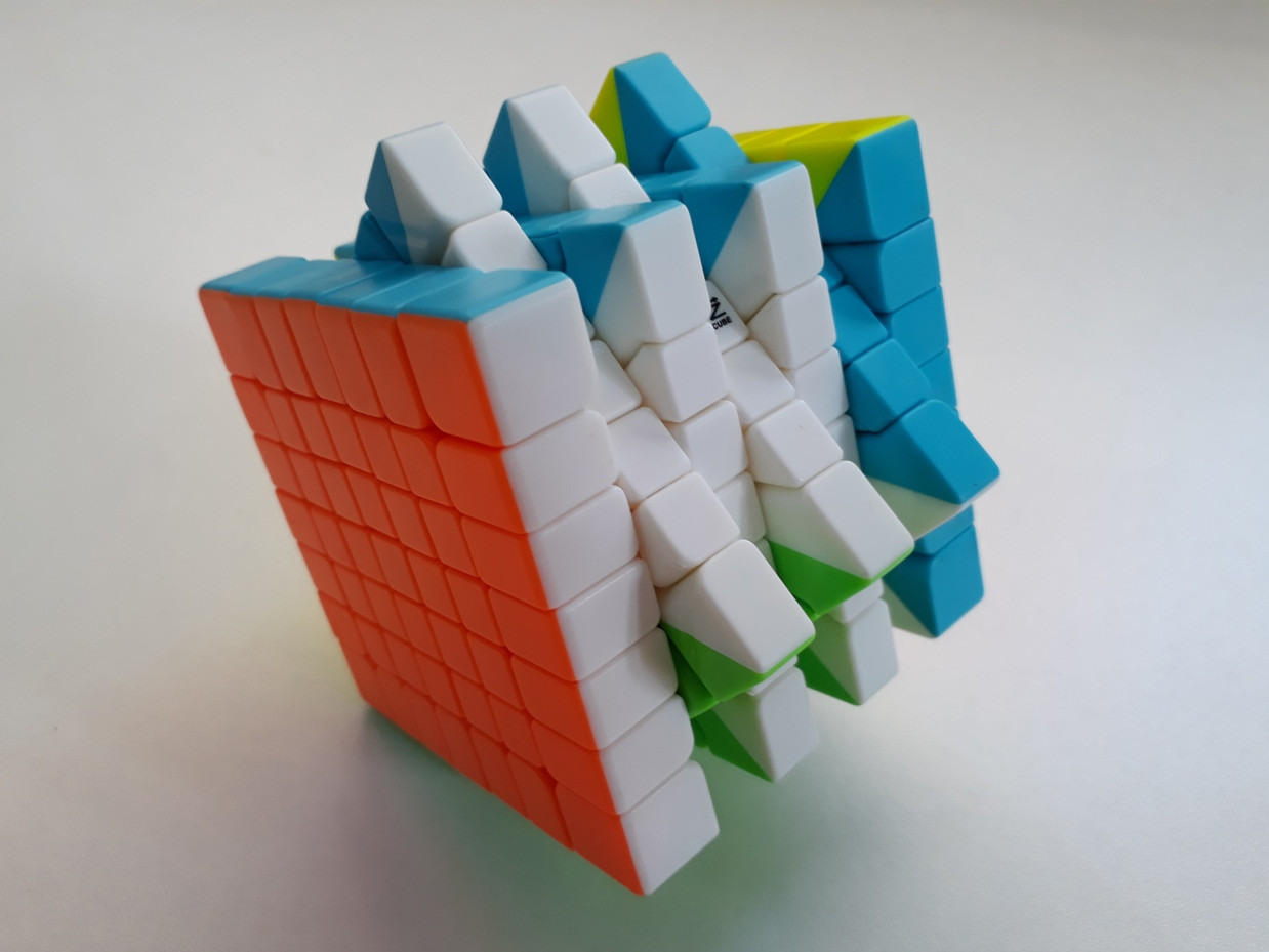 Кубик Qiyi Cube MoFangGe 7X7. Kaspi RED. Рассрочка - фото 3 - id-p67435899