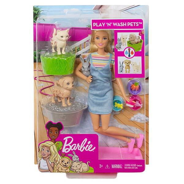 Mattel Barbie Барби Игровой набор "Кукла и домашние питомцы"