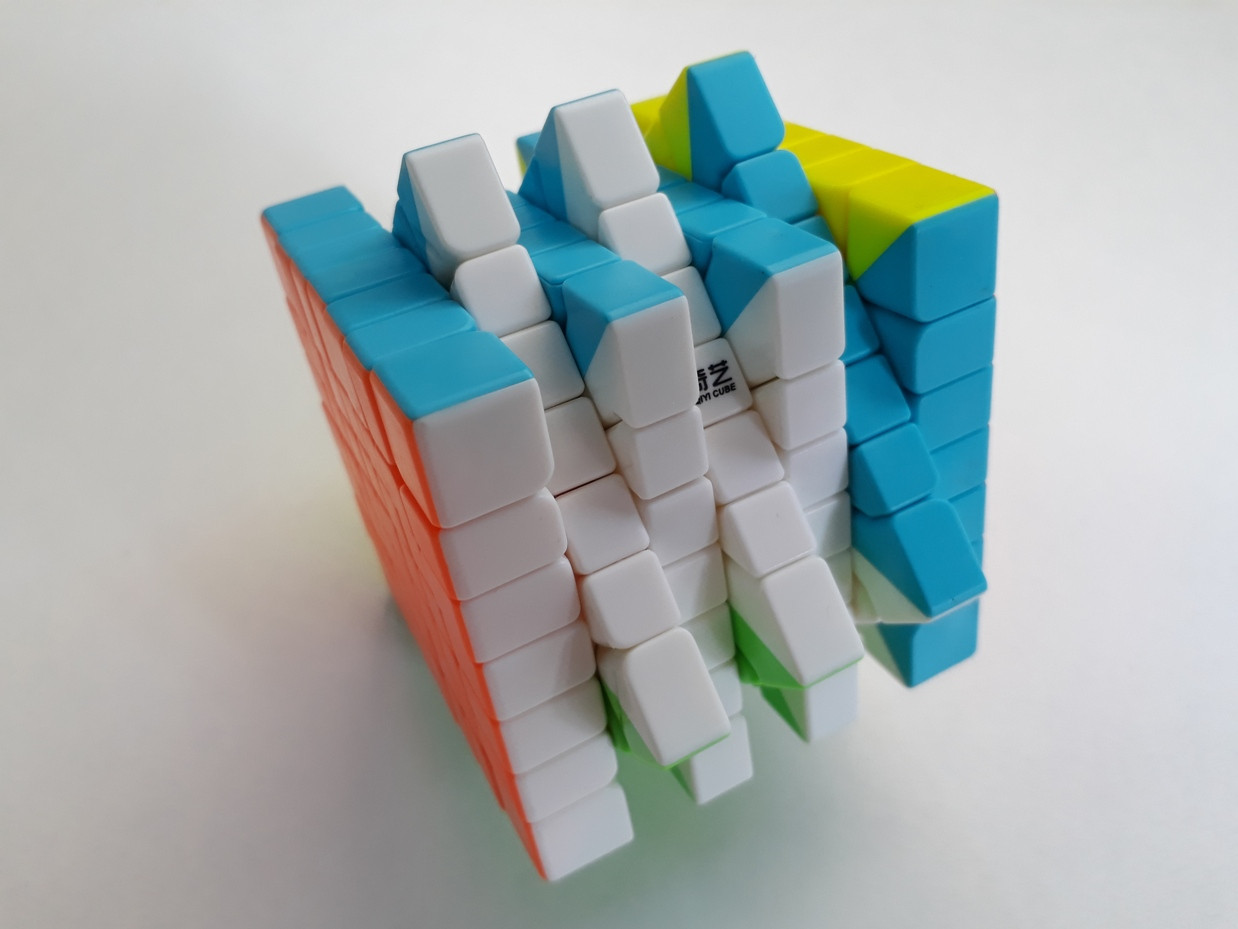 Кубик Qiyi Cube MoFangGe 7X7. Kaspi RED. Рассрочка - фото 4 - id-p67435899