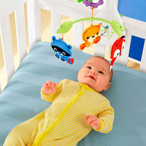 Mattel Fisher-Price Музыкальный мобиль 3-в-1 "Лесные друзья"