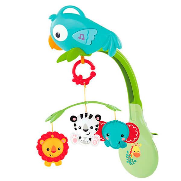 Mattel Fisher-Price Фишер Прайс Мобиль 3в1 "Друзья из тропического леса"
