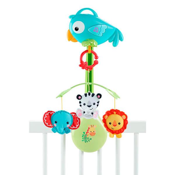 Mattel Fisher-Price Фишер Прайс Мобиль 3в1 "Друзья из тропического леса"