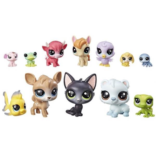 Hasbro Littlest Pet Shop Литлс Пет Шоп Игровой набор "12 счастливых петов"