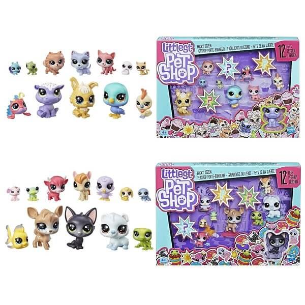 Hasbro Littlest Pet Shop Литлс Пет Шоп Игровой набор "12 счастливых петов"