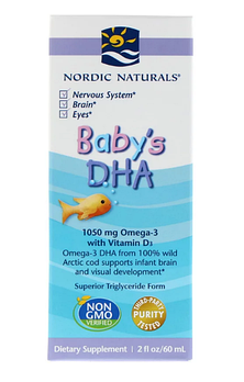 Nordic Naturals, ДГК для детей с витамином D3, 2 жидких унций (60 мл)