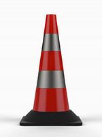 Конус дорожный сигнальный КС-2.8 (черный утяжелитель)