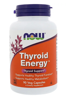 Now Foods, Thyroid Energy, 90 растительных капсул