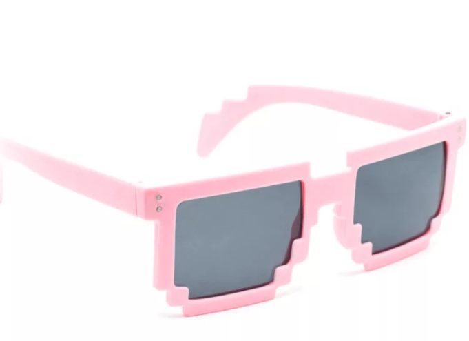 Карнавальные очки Майнкрафт (Minecraft) розовые - фото 6 - id-p67454858