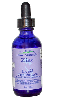 Eidon Mineral Supplements, Ionic Minerals, цинк, жидкий концентрат, 60 мл