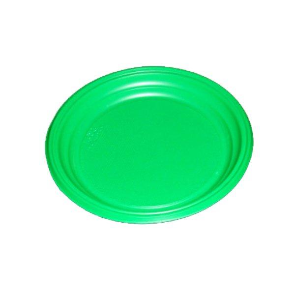 Тарелка d 205мм, зелён., ПС, 2000 шт