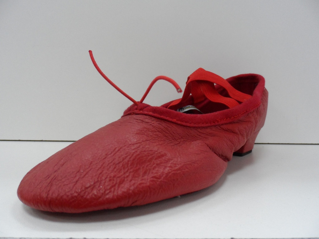 Балетки на каблуке (красный) - фото 6 - id-p5508118