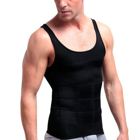 Утягивающая майка для мужчин Slim and Lift for men BLACK (XXXL) - фото 2 - id-p67394930