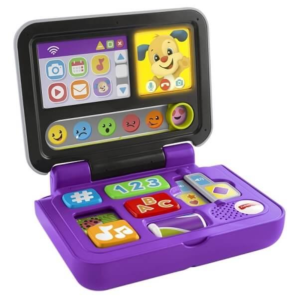 Mattel Fisher-Price Фишер Прайс Смейся и учись - Ноутбук Ученого Щенка