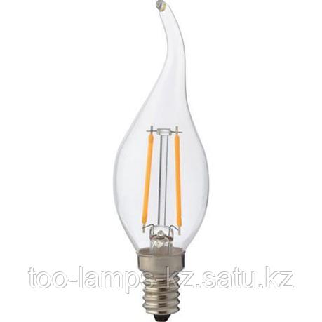 Светодиодная Лампа Эдисона декоративная FILAMENT FLAME-2 2W 4200K, фото 2