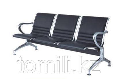 «Скамья T-3 ПМ LUX» Скамья для зала ожидания 3-х местная (хром) с ...