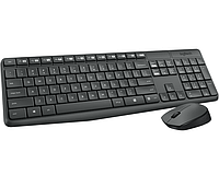 Клавиатура и мышь, USB, Logitech MK235, Черный, KeyBoard + mouse, wireless, 2AAA/AA, (920-007948)