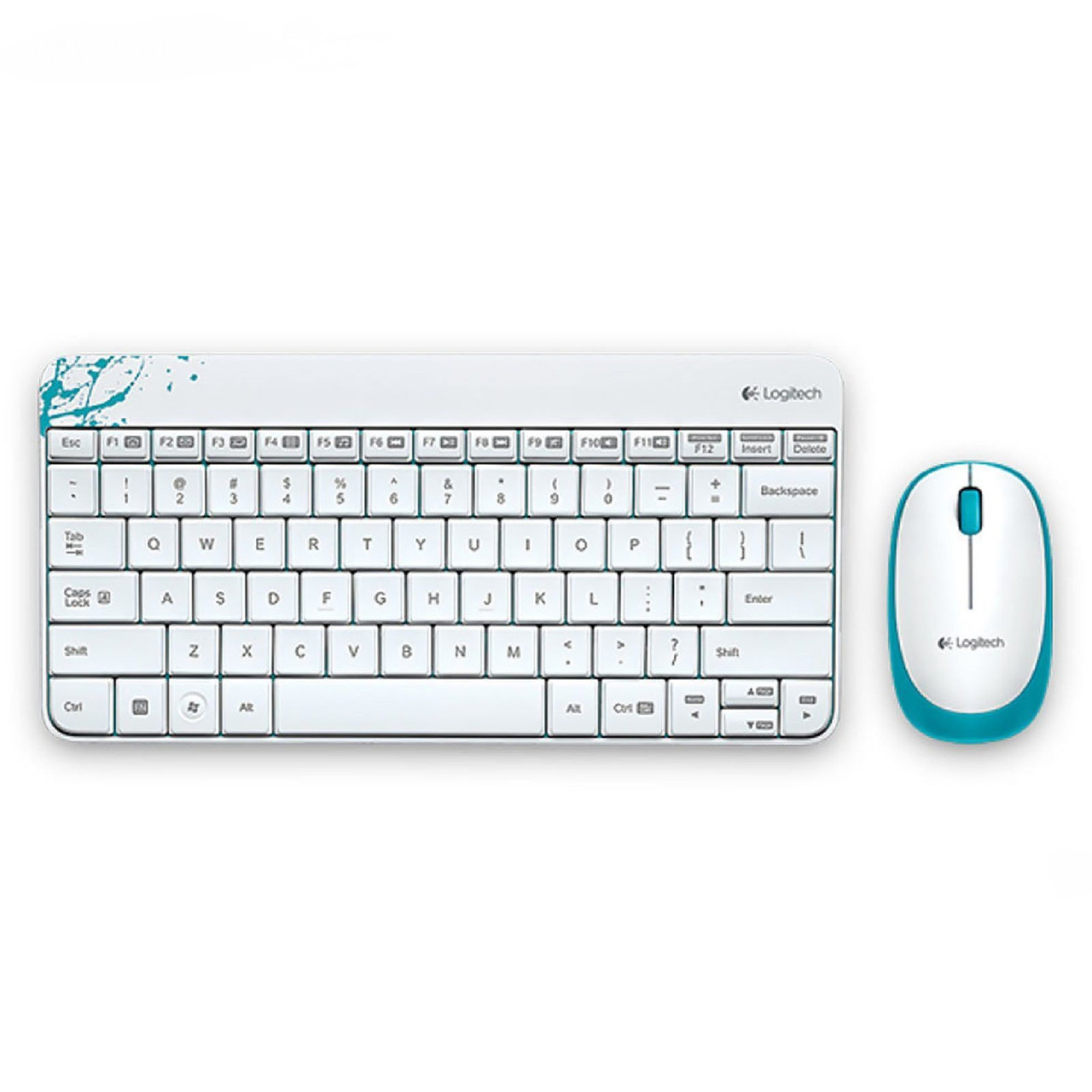Клавиатура и мышь, USB, Logitech MK240, Белая ,KeyBoard + mouse, wireless, 2AAA/2AAA, (920-005791)