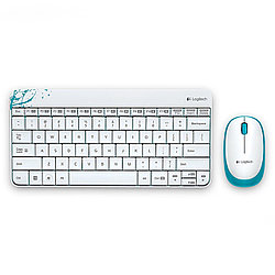 Клавиатура и мышь, USB, Logitech MK240, Белая ,KeyBoard + mouse, wireless, 2AAA/2AAA, (920-005791)