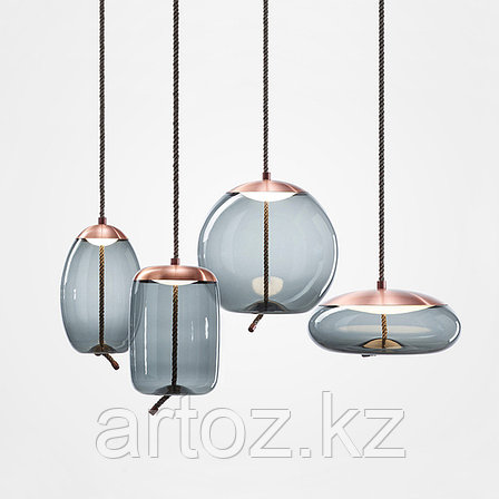 Подвесной светильник Delight Collection Knot A copper/blue, фото 3