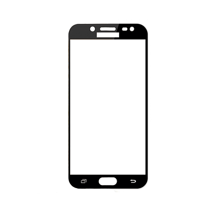 Защитное стекло Samsung J7 2017, Samsung J730 2017, Окантовка Black A-Case, фото 2