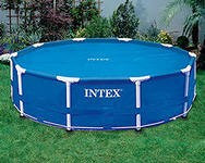 Обогревающее покрывало Intex Solar Pool Cover для бассейнов (488 см) - фото 1 - id-p5512600