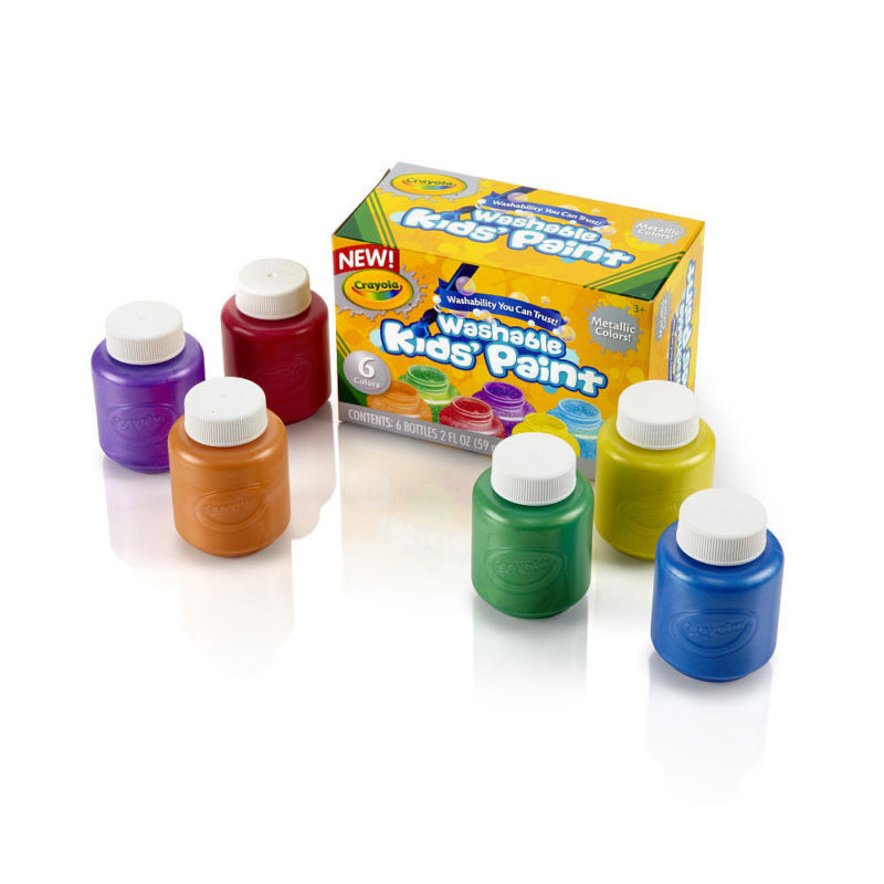 Crayola краски с металлическим эффектом 6цв