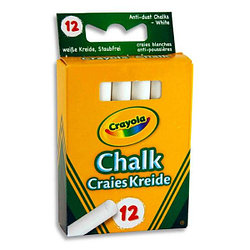 Crayola 12 белых мелков