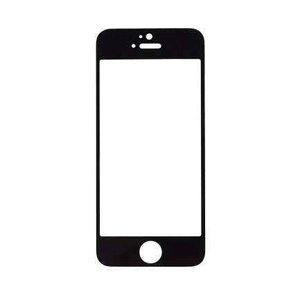 Защитное стекло 5D A-Case Apple iphone 5, iphone 5S, iphone SE, Окантовка Black, фото 2