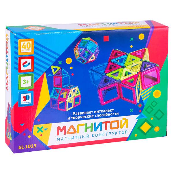 Магнитой  Конструктор магнитный Звезда (40 деталей, 16 - с окном)