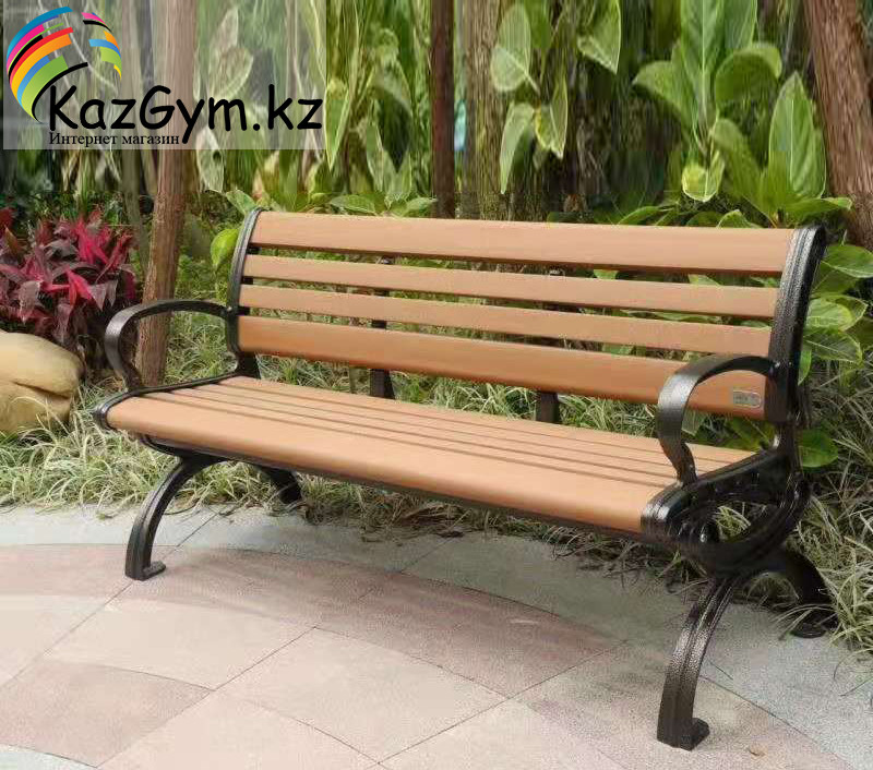 Скамейка садовая со спинкой 1.5м Eco-Wood: продажа, цена в Алматы ...