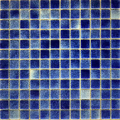 Средняя мозаичная плитка Синий