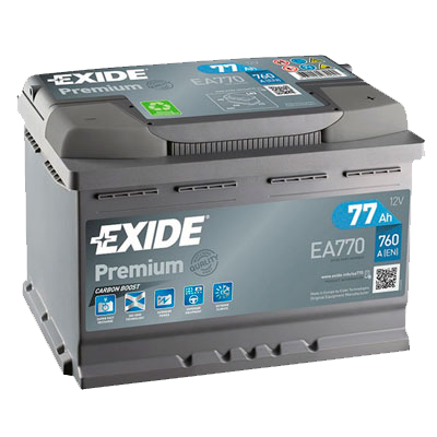 Аккумулятор для автомобиля EXIDE Premium EA 770 77Ah
