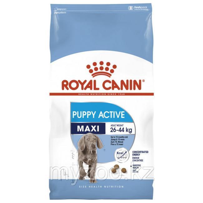 Корм для активных щенков крупных пород Royal Canin MAXI PUPPY ACTIVE 15 kg.