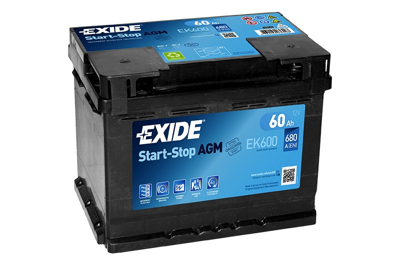 Аккумулятор автомобильный EXIDE Premium EK 600 60Ah