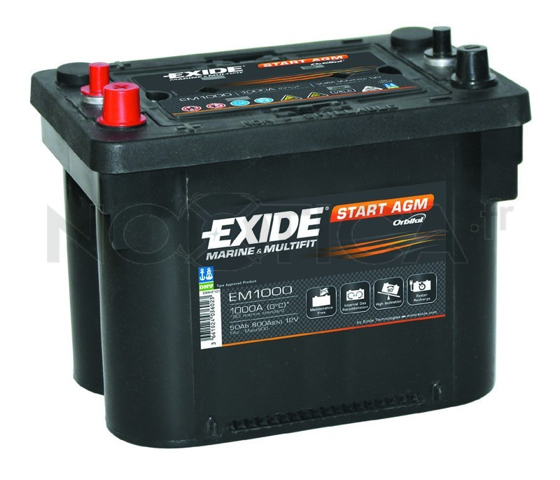Аккумулятор для автомобиля EXIDE Premium EM 1000 50Ah