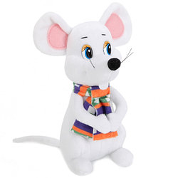 Мульти-Пульти Мягкая игрушка "Мышь в шарфе", 18см