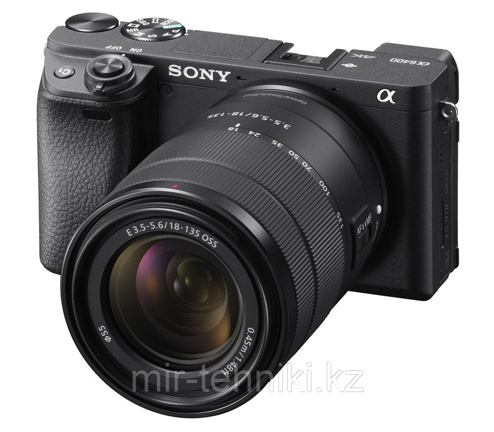 Фотоаппарат Sony A6400 kit 18-135 mm f/3.5-5.6 OSS  (меню на русском языке)