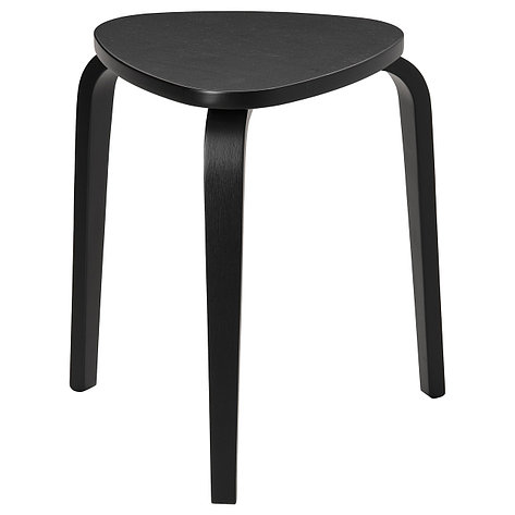 Табурет КЮРРЕ черный ИКЕА, IKEA, фото 2