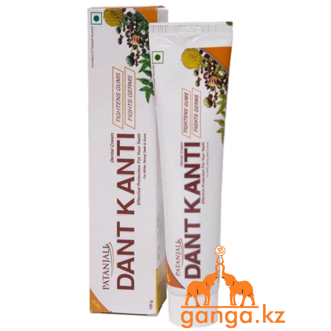 Аюрведическая лечебная зубная паста (Dant Kanti PATANJALI), 200 г.